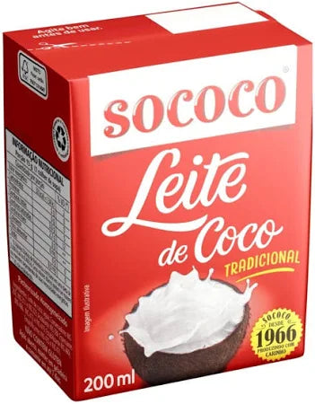 Leite de coco Sococo - coconut milk 200ml