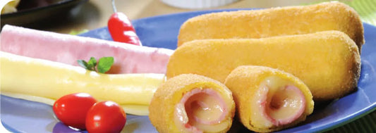 Croquette de queijo com presunto - Croquette of Ham and Cheese